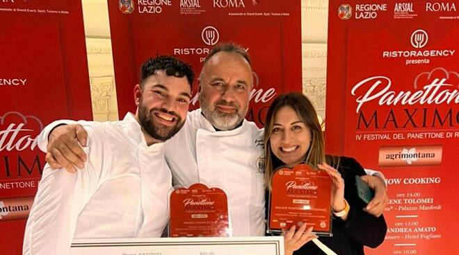 Il Panettone Mangione (Spiga d’oro Bakery) vince il “Panettone Maximo”: è il migliore di Roma e del Lazio