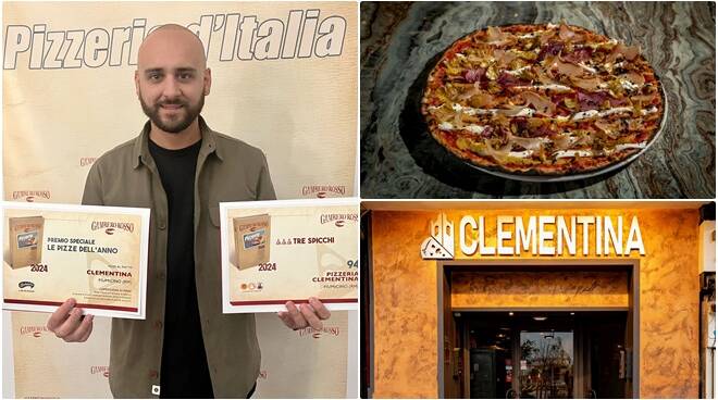 Fiumicino, Tre Spicchi Gambero Rosso alla Pizzeria Clementina